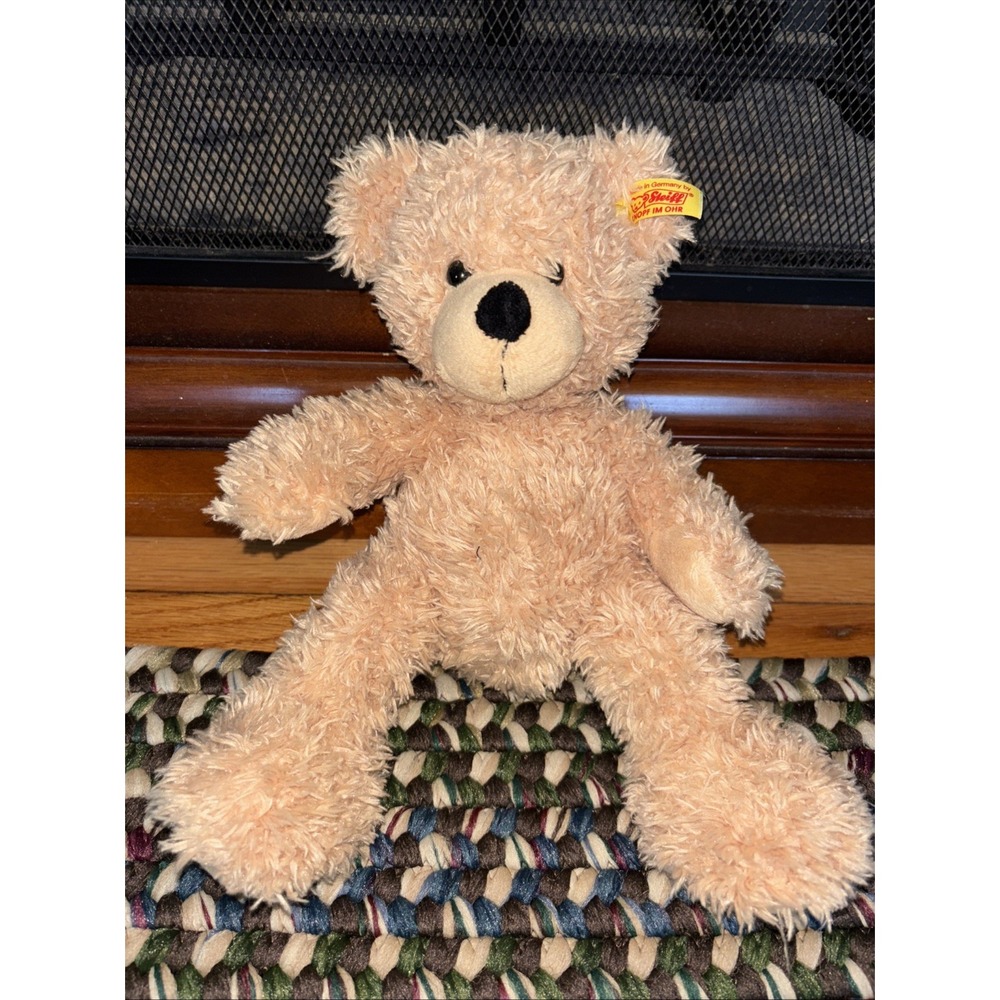 Steiff Fynn Teddy Bear Plush Beige Tag In Excellent Condition
